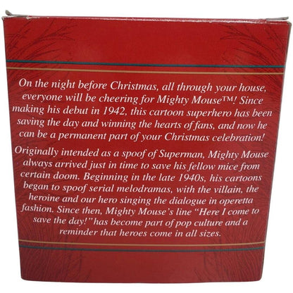 1998 Christmas Crusader - Mighty Mouse Carlton Cards Ornaments (Mouse) CXOR-090Y