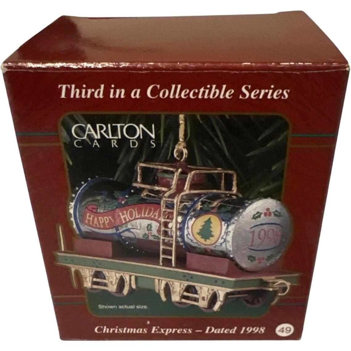 1998 Christmas Express Carlton Cards Ornaments (Train) CXOR-004Y