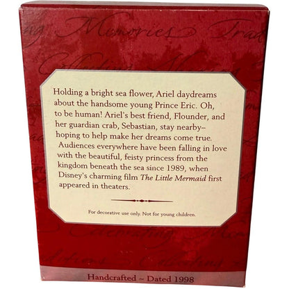 1998 Daydreams Hallmark Ornament (Ariel - The Little Mermaid) QXD4136