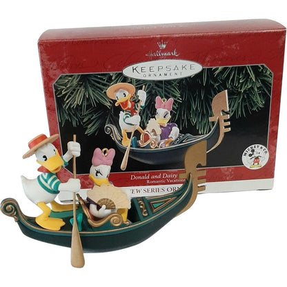 1998 Donald and Daisy in Venice Hallmark Ornament (Romantic Vacations) QXD4103