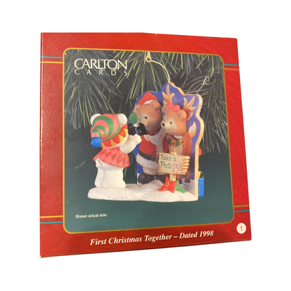 1998 First Christmas Together Carlton Cards Ornaments (Our First Christmas) CXOR-019Y
