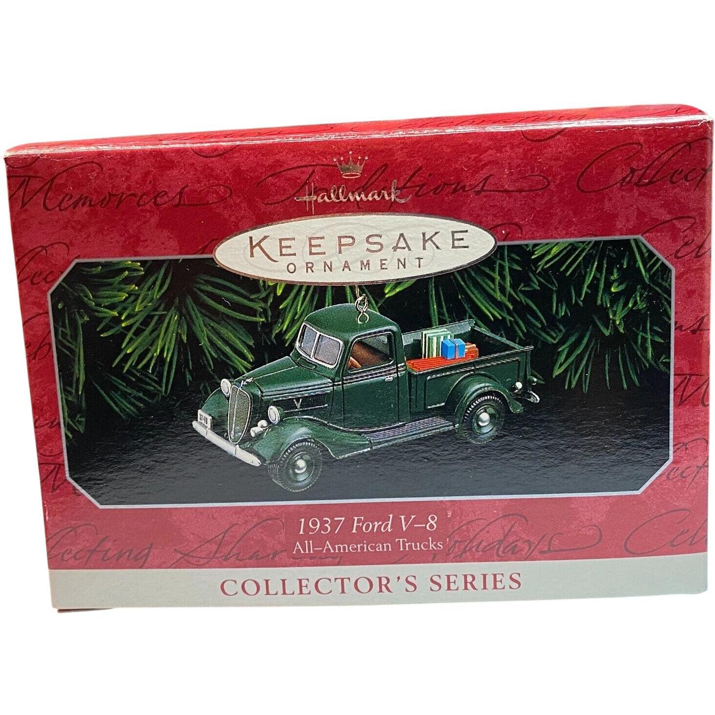 1998 Hallmark Ornament (1937) Ford V-8 Hallmark Ornament (All-American Trucks) QX6263