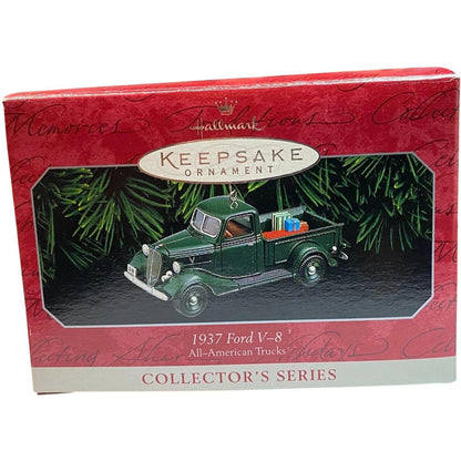 1998 Hallmark Ornament (1937) Ford V-8 Hallmark Ornament (All-American Trucks) QX6263