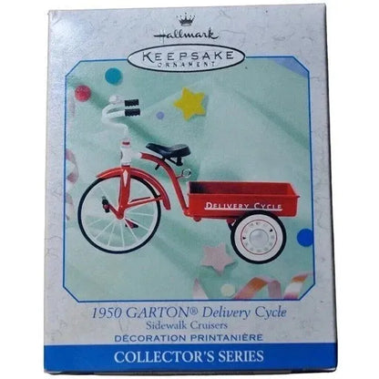 1998 Hallmark Ornament (1950) Garton Delivery Cycle Hallmark Ornament (Sidewalk Cruisers) QEO8367