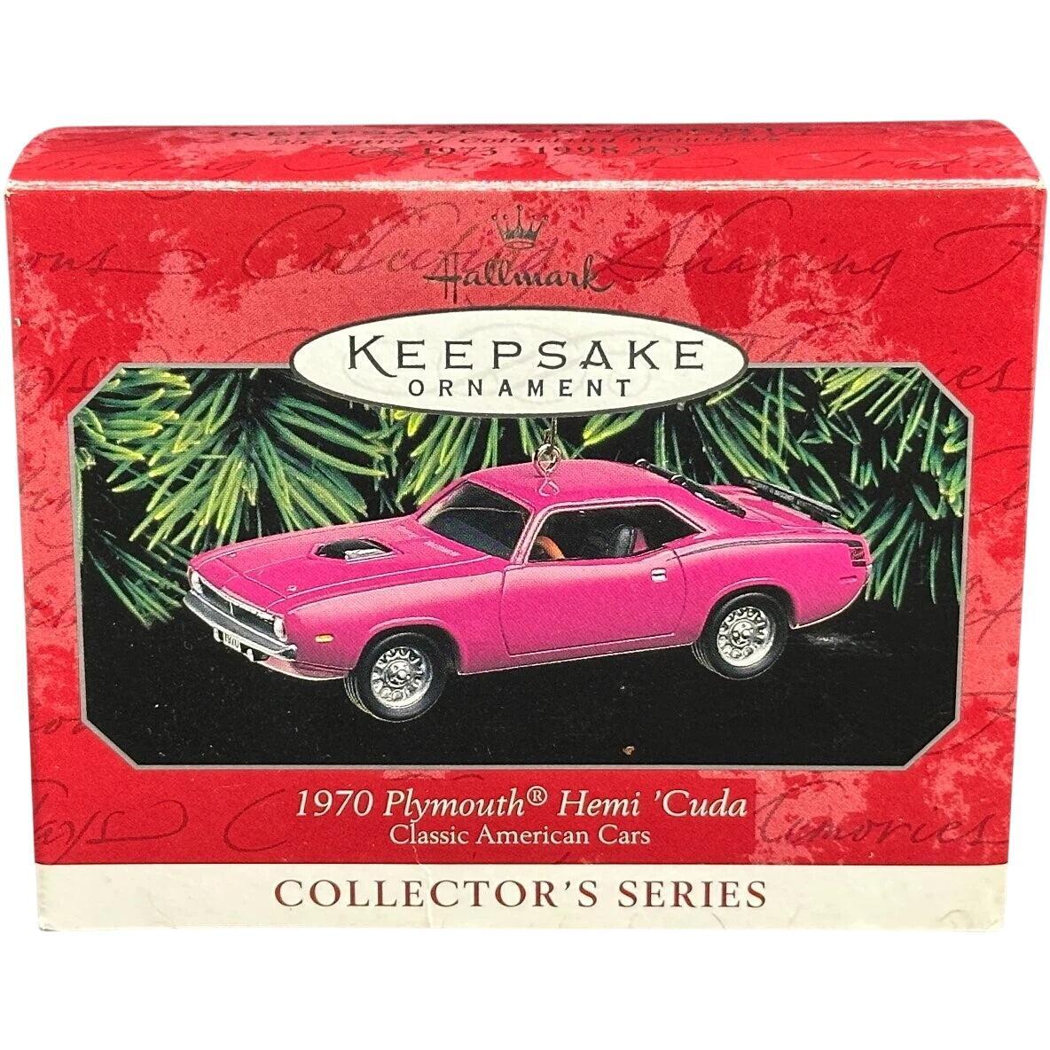 1998 Hallmark Ornament (1970) Plymouth Hemi 'Cuda Hallmark Ornament (Classic American Cars) QX6256