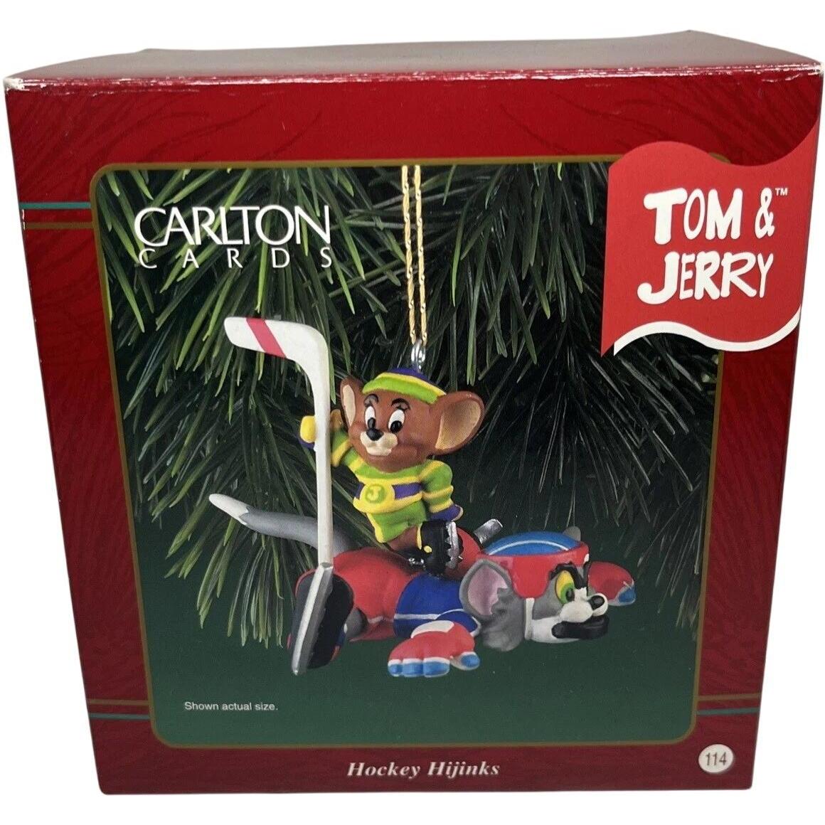 1998 Hockey Hijinks Carlton Cards Ornaments (Tom and Jerry) CXOR-117Y