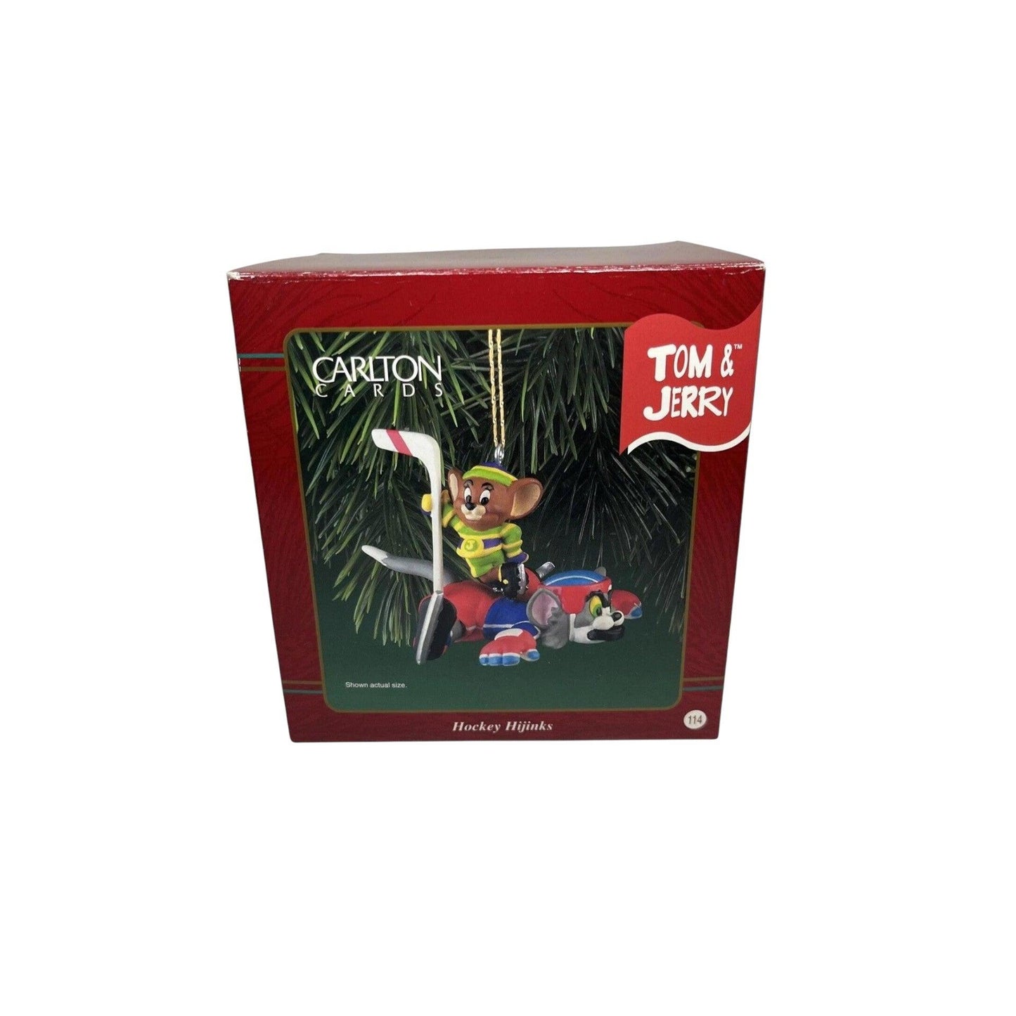 1998 Hockey Hijinks Carlton Cards Ornaments (Tom and Jerry) CXOR-117Y Image2