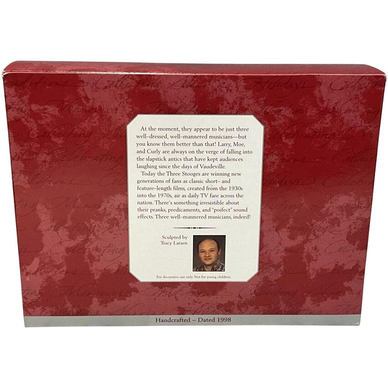1998 Larry, Moe, and Curly Hallmark Ornament (The Three Stooges) QX6503