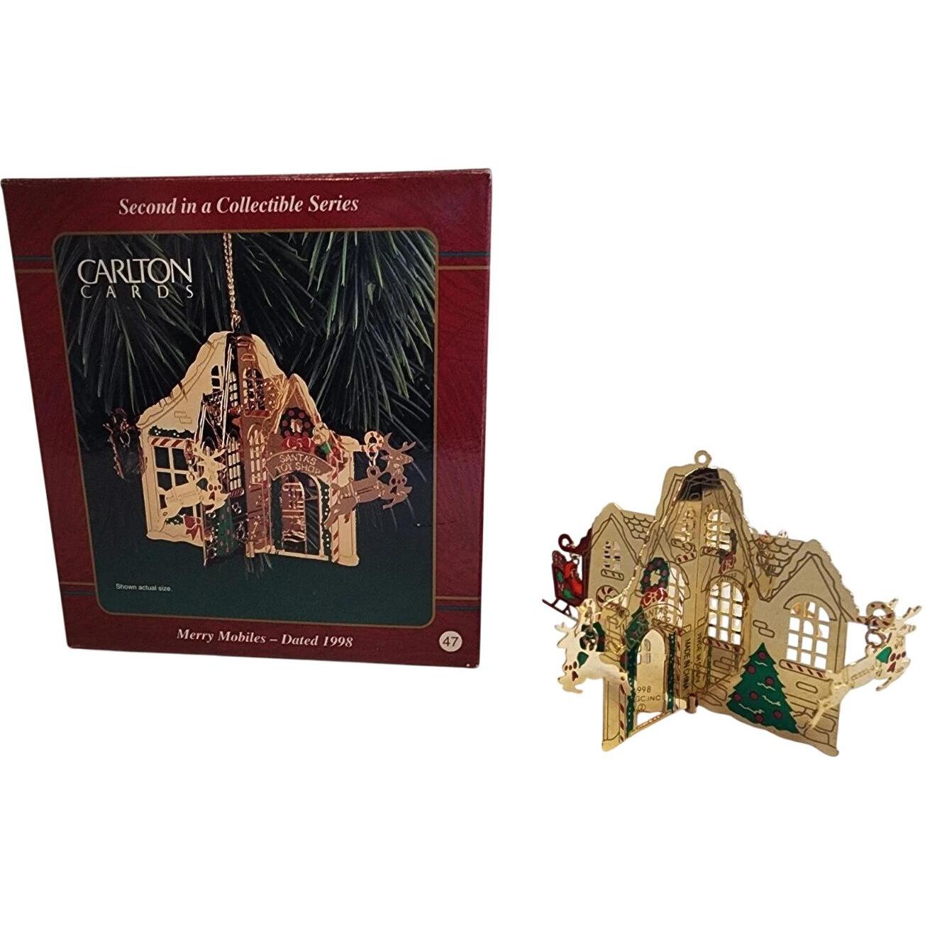 1998 Merry Mobiles Carlton Cards Ornaments (Reindeer) CXOR-002Y