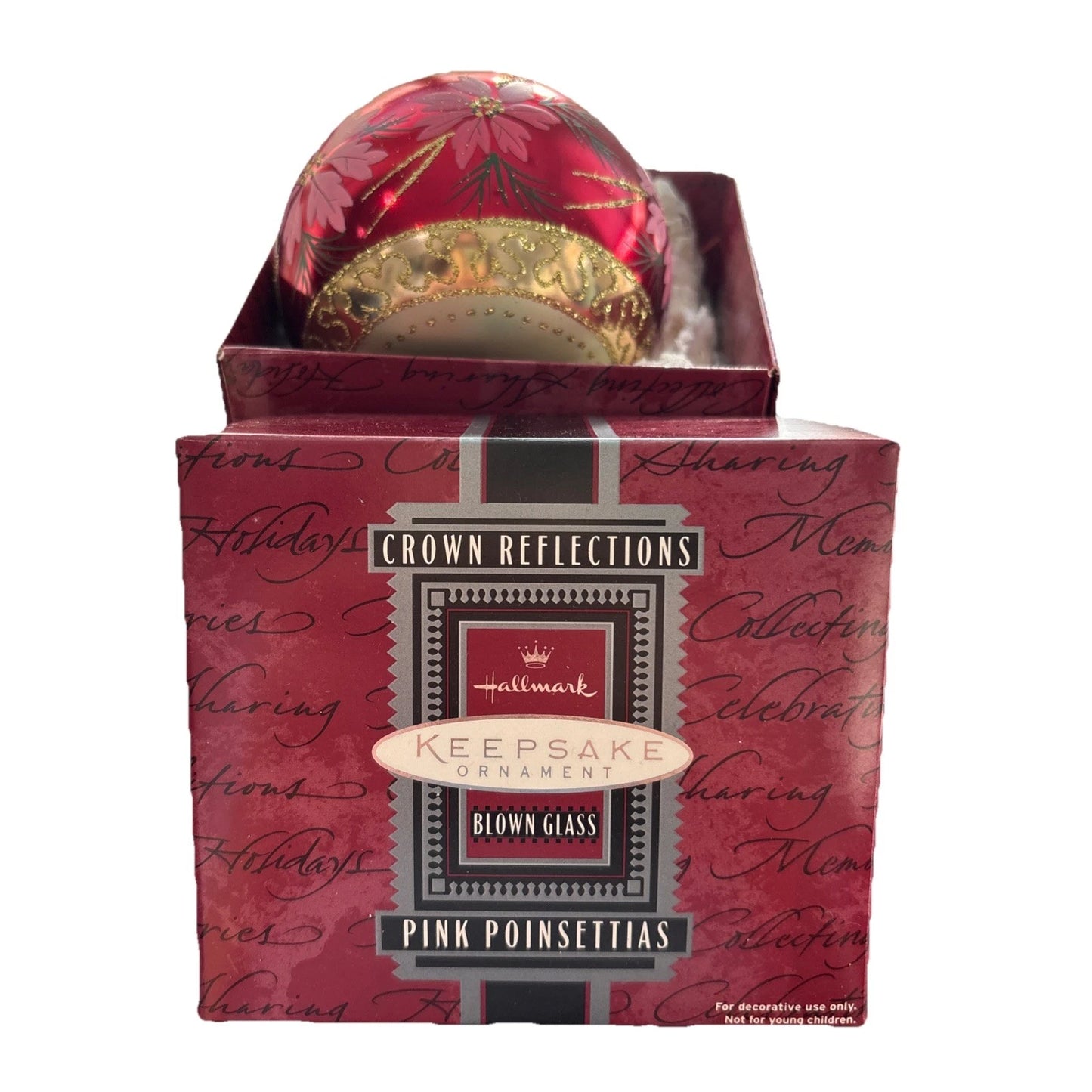 1998 Red Poinsettias Hallmark Ornament (Holiday Traditions) QBG6906