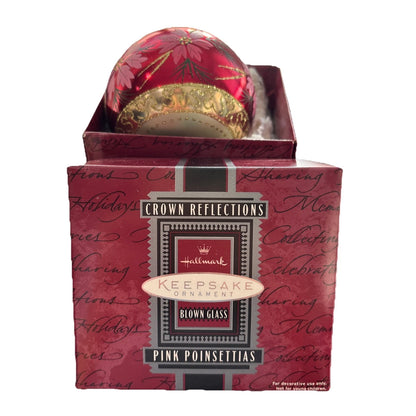 1998 Red Poinsettias Hallmark Ornament (Holiday Traditions) QBG6906