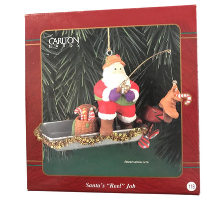 1998 Santa's “Reel” Job Carlton Cards Ornaments (Santa Claus) CXOR-115Y