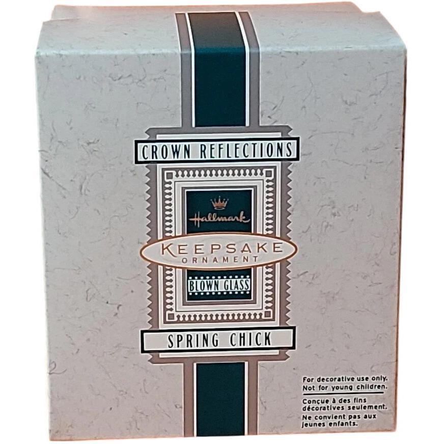 1998 Spring Chick Hallmark Ornament (Blown Glass) QEO8469