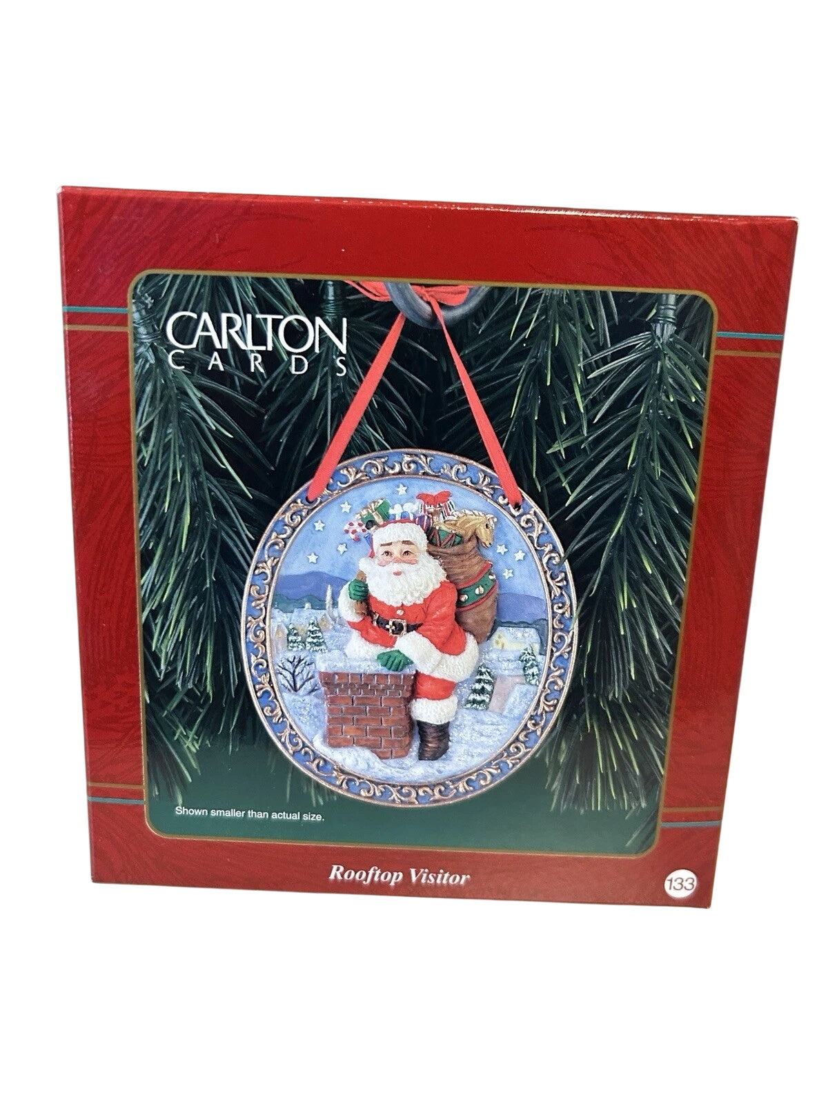 1998 Vintage Rooftop Visitor Carlton Cards Ornaments (Santa Claus) CXOR-133Y