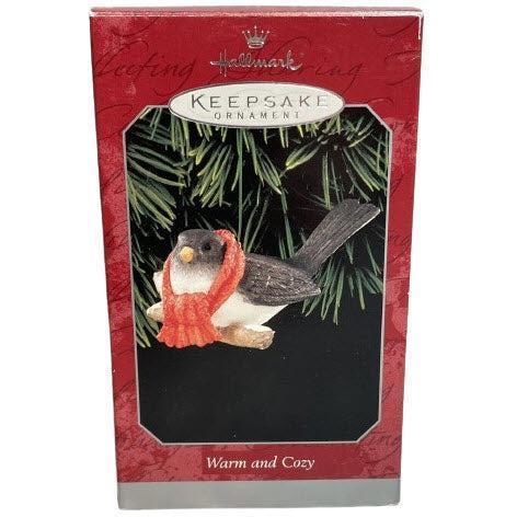 1998 Warn and Cozy Hallmark Ornament (Porcelain Birds) QX6866