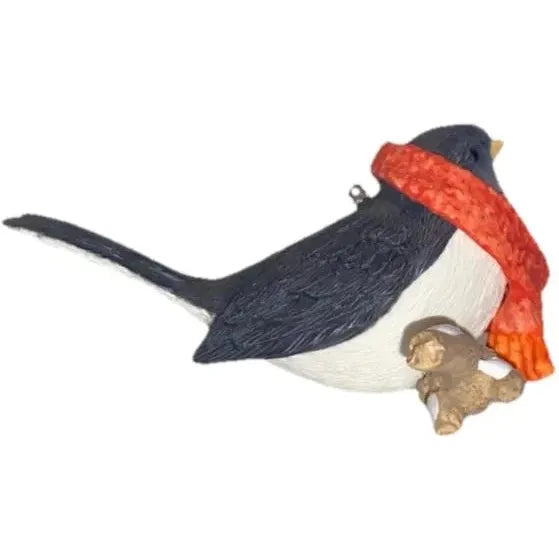 1998 Warn and Cozy Hallmark Ornament (Porcelain Birds) QX6866