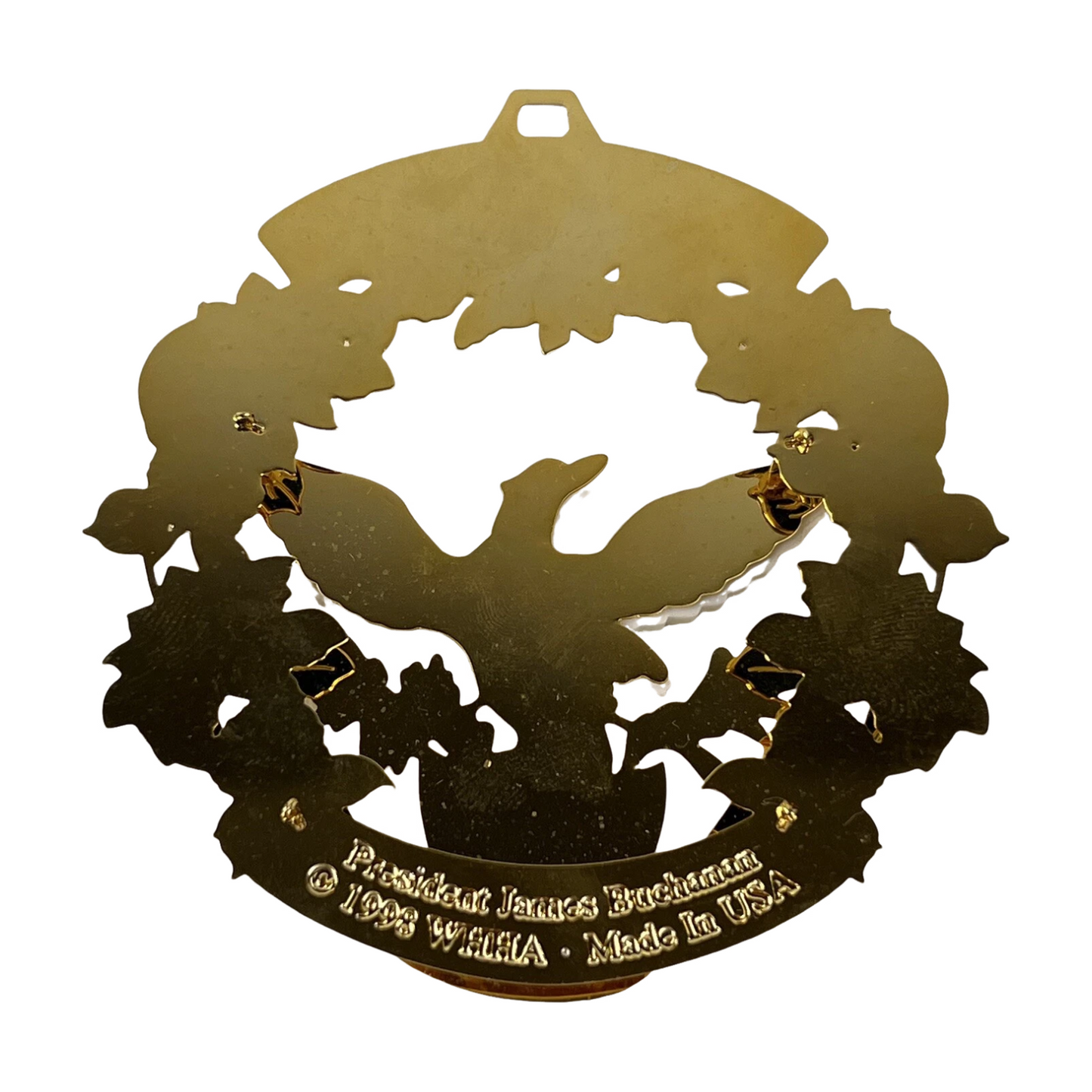 1998 White Bird Ornament: James Buchanan Administration Symbol - 15th President