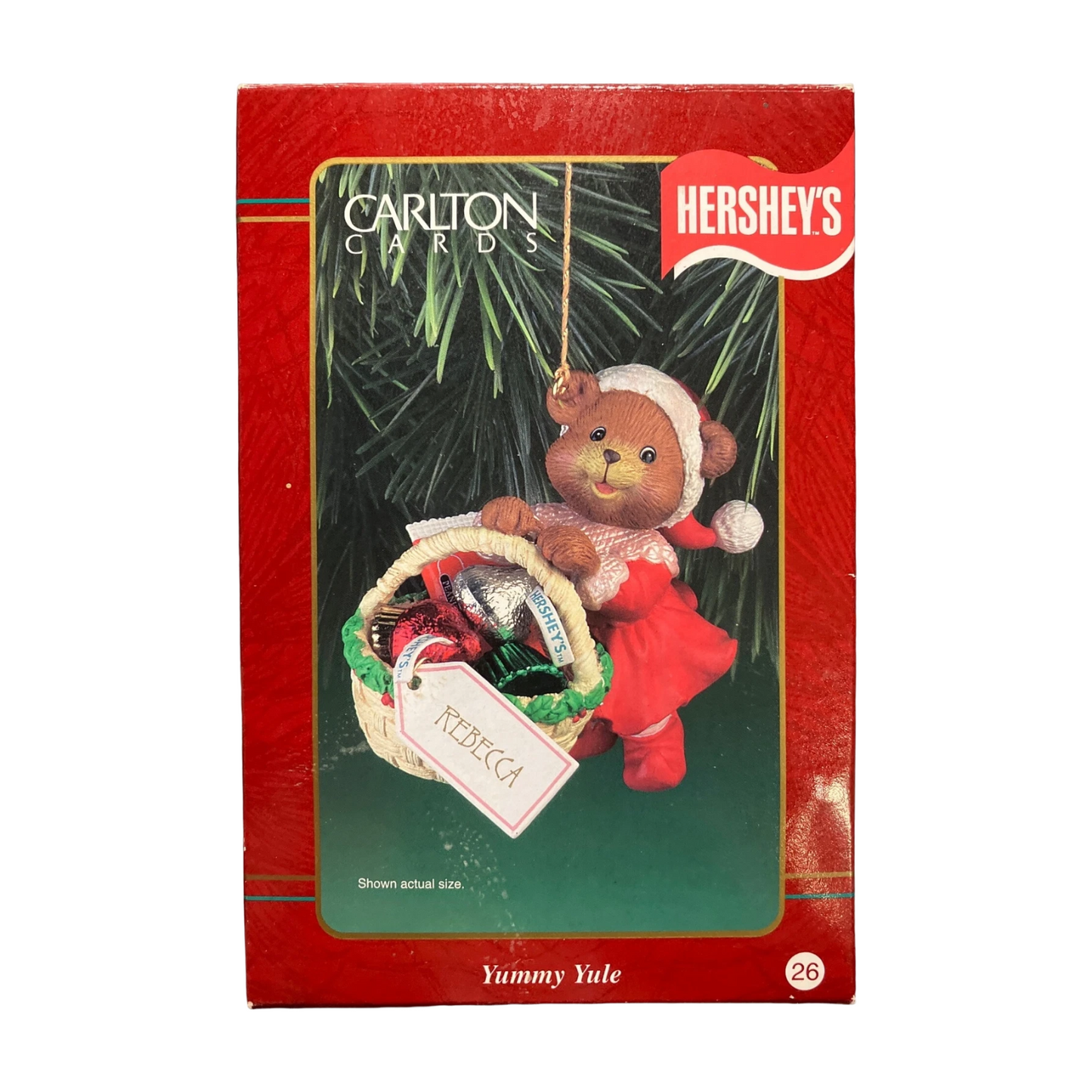 1998 Yummy Yule Carlton Cards Ornaments (Hershey's) CXOR-041Y