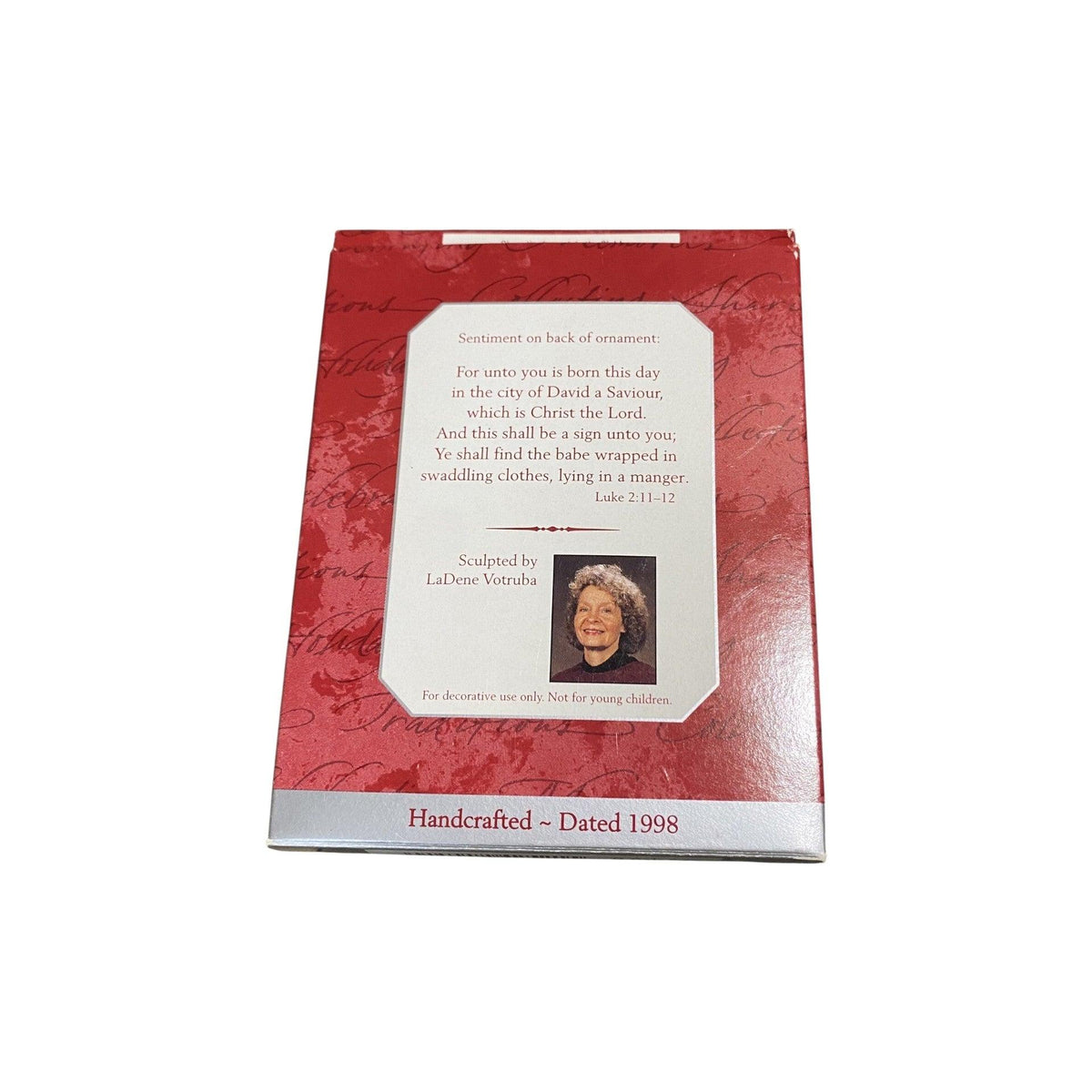 1998 A Child Is Born Hallmark Ornament (Jesus) QX6176 Image4