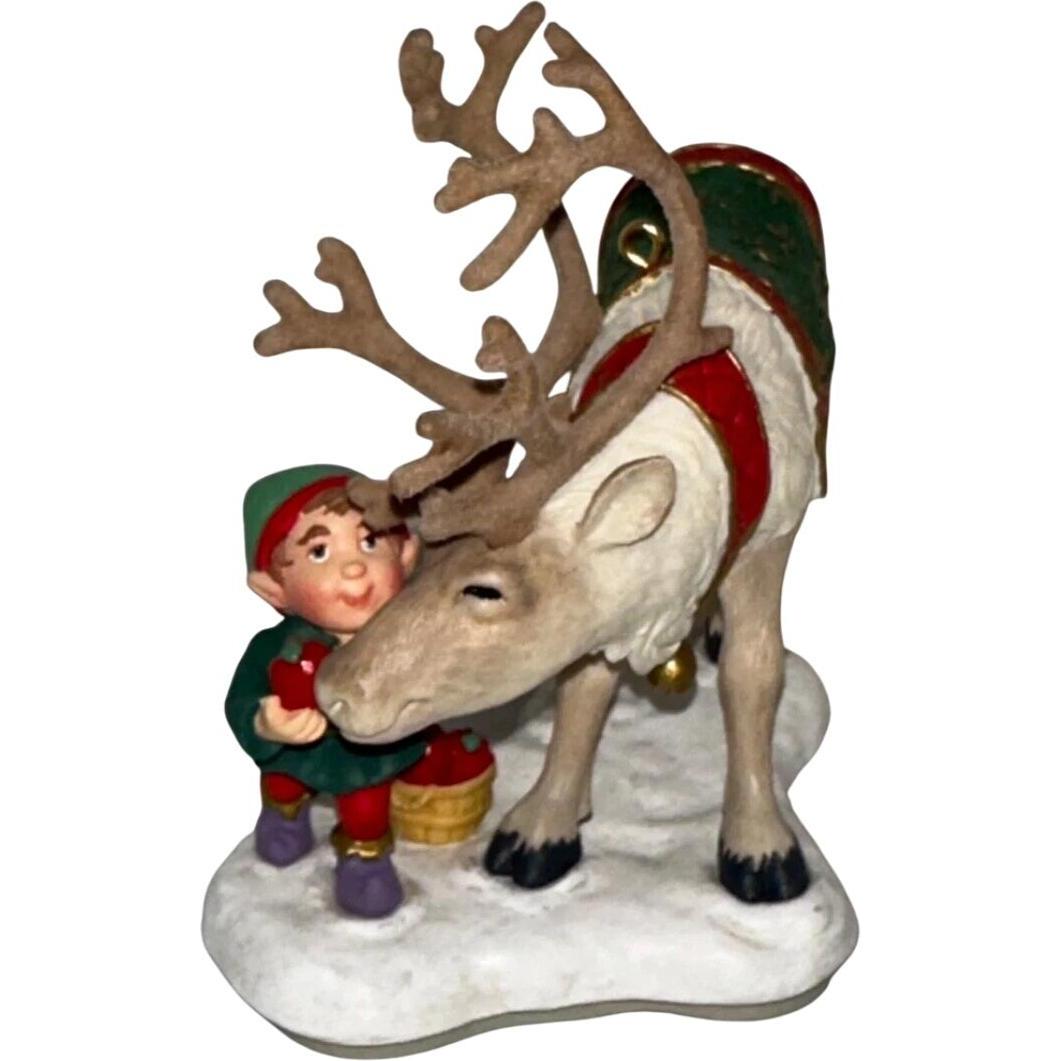 1998 A Late-Night Snack Hallmark Ornament (Reindeer) QXC4536