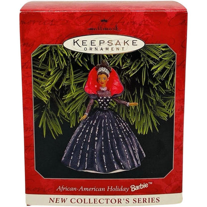 1998 African American Holiday Barbie Hallmark Ornament (African-American Barbie) QX6936