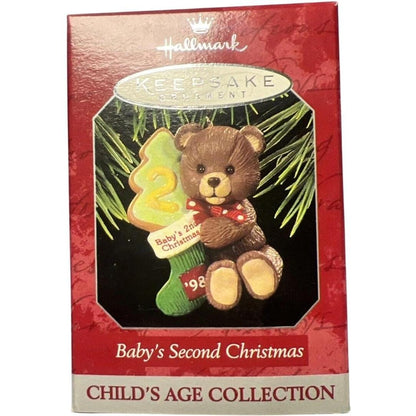 1998 Baby's Second Christmas Hallmark Ornament (Baby's Second Christmas) QX6606