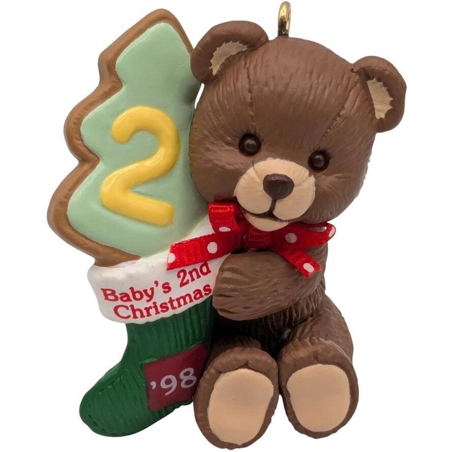 1998 Baby's Second Christmas Hallmark Ornament (Baby's Second Christmas) QX6606
