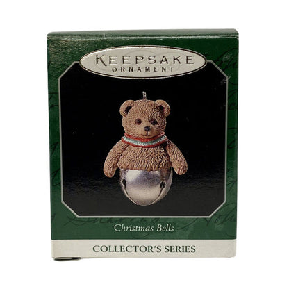 1998 Bear Hallmark Ornament (Christmas Bell) QXM4196