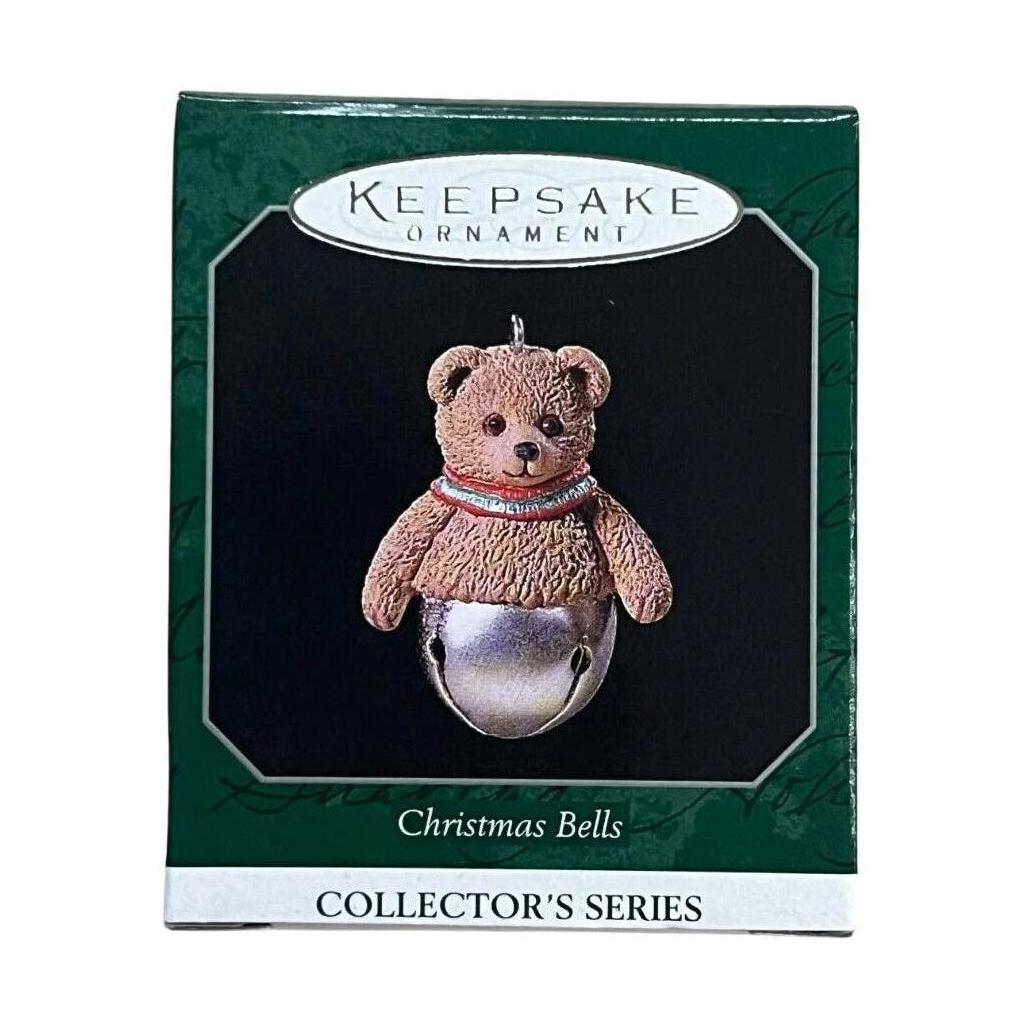 1998 Bear Hallmark Ornament (Christmas Bell) QXM4196 Image2
