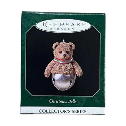 1998 Bear Hallmark Ornament (Christmas Bell) QXM4196 Image2