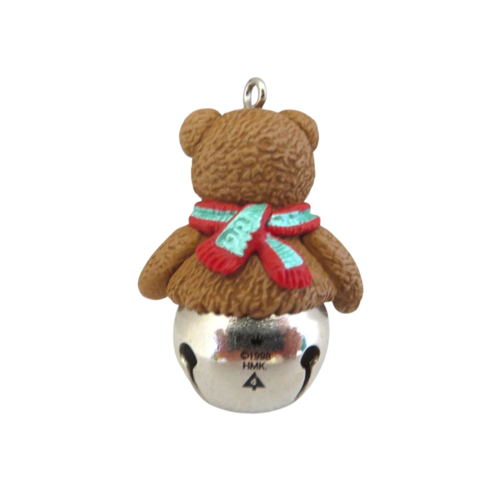 1998 Bear Hallmark Ornament (Christmas Bell) QXM4196 Image6