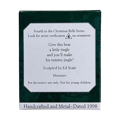 1998 Bear Hallmark Ornament (Christmas Bell) QXM4196 Image8