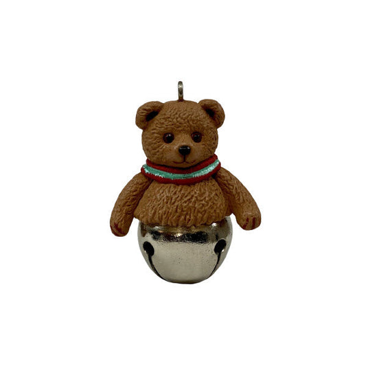 1998 Bear Hallmark Ornament (Christmas Bell) QXM4196