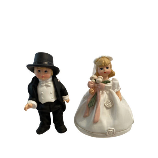 1998 Bride and Groom Hallmark Ornament (Merry Miniatures) QFM8486