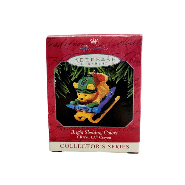 1998 Bright Sledding Colors Hallmark Ornament (Crayola) QX6166
