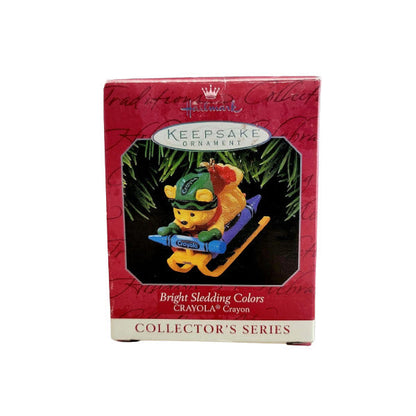 1998 Bright Sledding Colors Hallmark Ornament (Crayola) QX6166