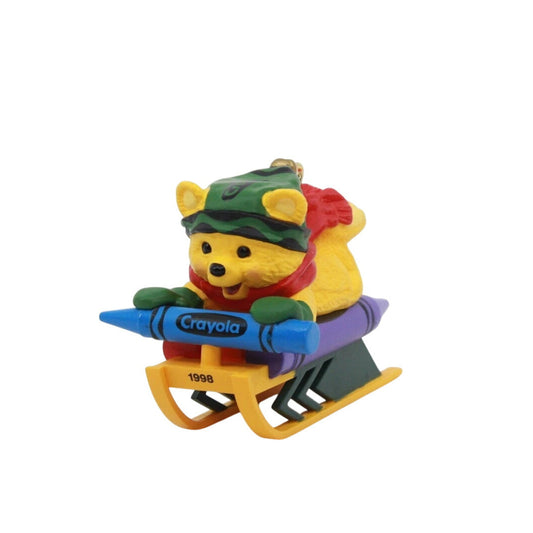 1998 Bright Sledding Colors Hallmark Ornament (Crayola) QX6166 Image1