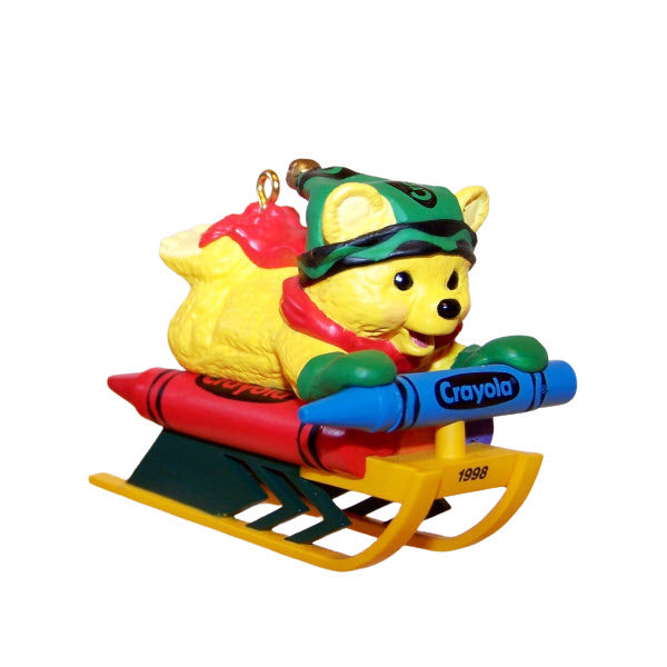 1998 Bright Sledding Colors Hallmark Ornament (Crayola) QX6166