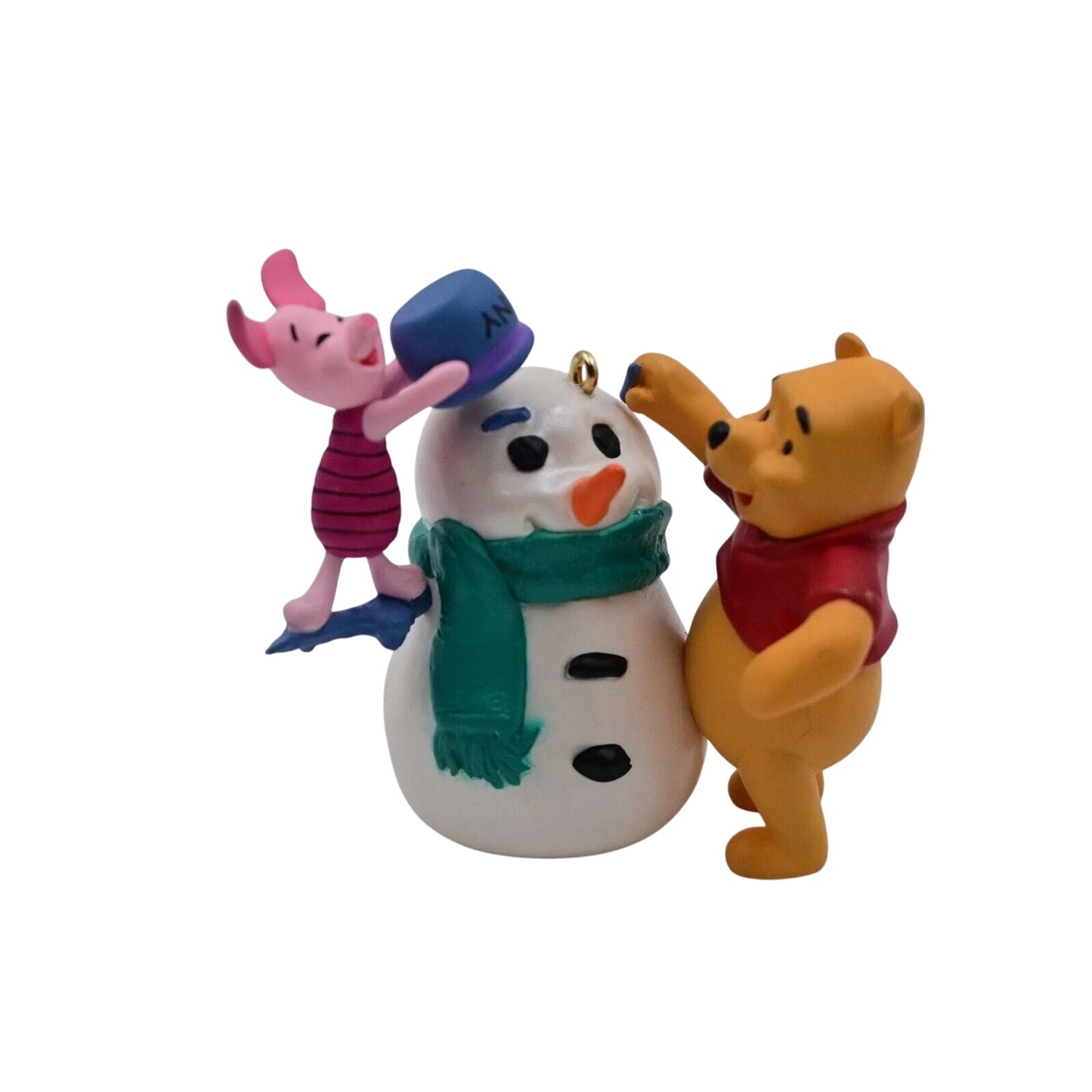 1998 Building a Snowman Hallmark Ornament (Winnie The Pooh) QXD4133 Image1