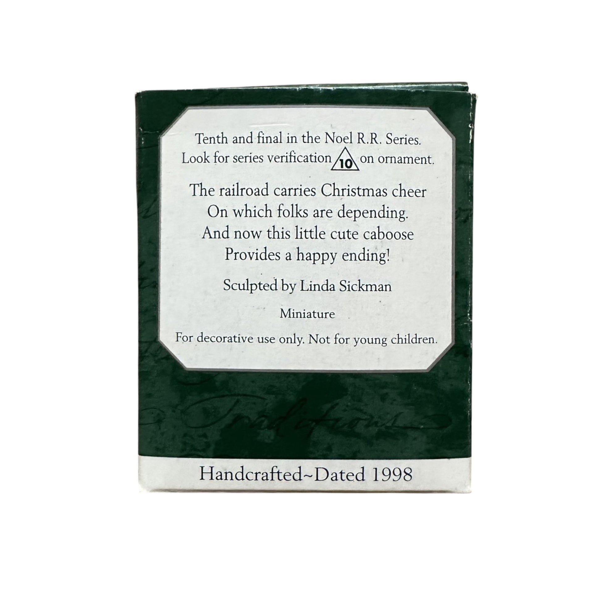 1998 Caboose Hallmark Ornament (Noel R.R.) QXM4216 Image8