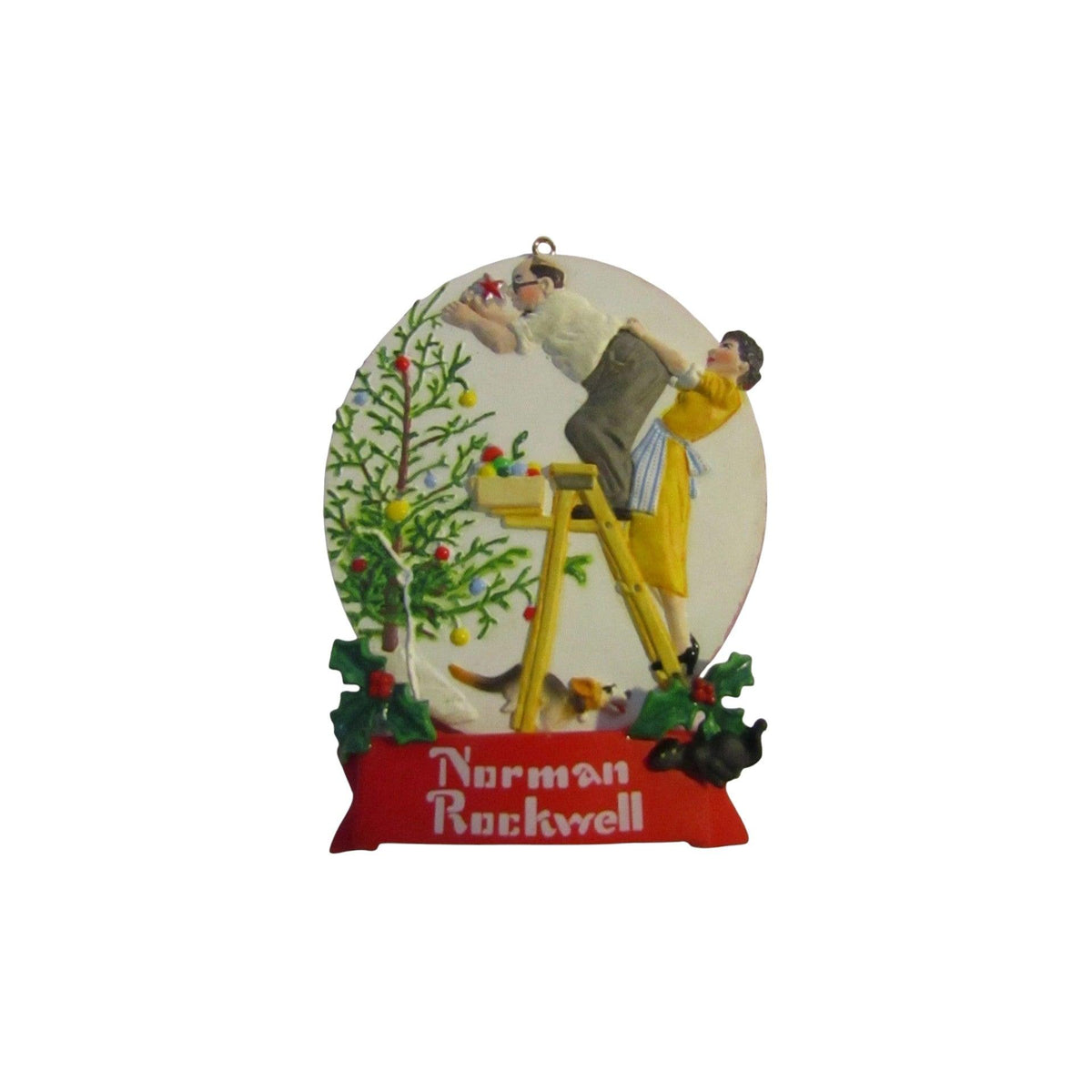 1998 Christmas Traditions (Norman Rockwell) Carlton Cards Heirloom Ornament CXOR-113P Image1