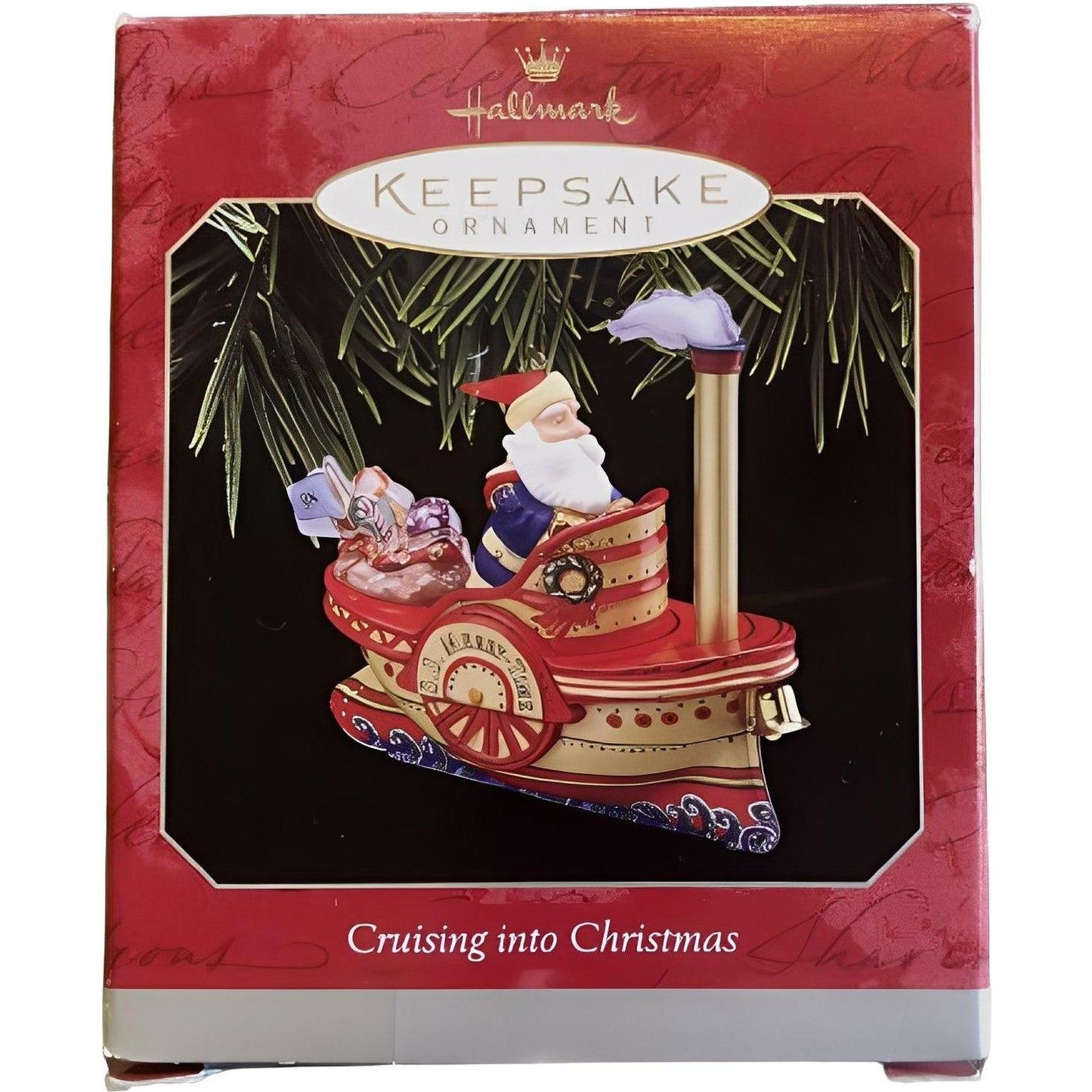 1998 Cruising into Christmas Hallmark Ornament (Boat) QX6196