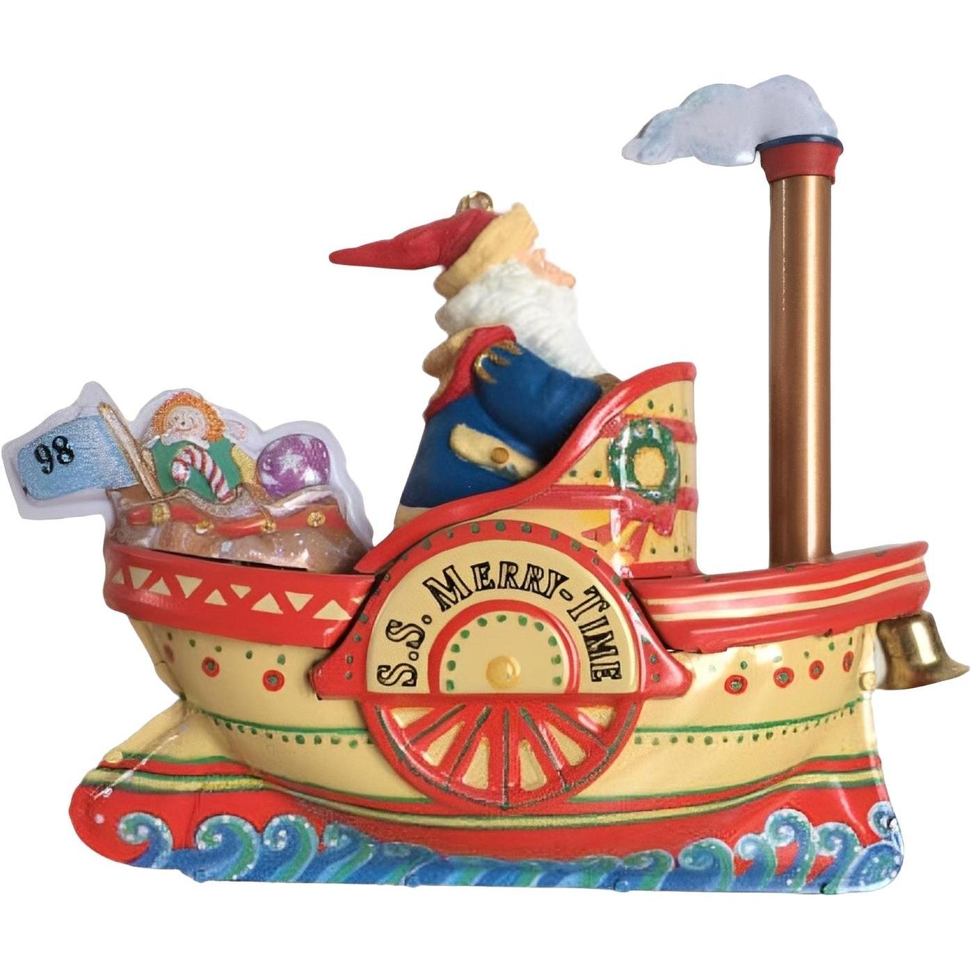 1998 Cruising into Christmas Hallmark Ornament (Boat) QX6196
