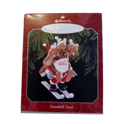 1998 Downhill Dash Hallmark Ornament (Reindeer Quartet) QX6776