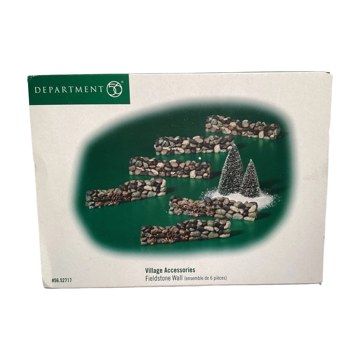 1998 “Fieldstone Wall Set of 6” – Department 56 Village Accessories, Item # 52717 Image2