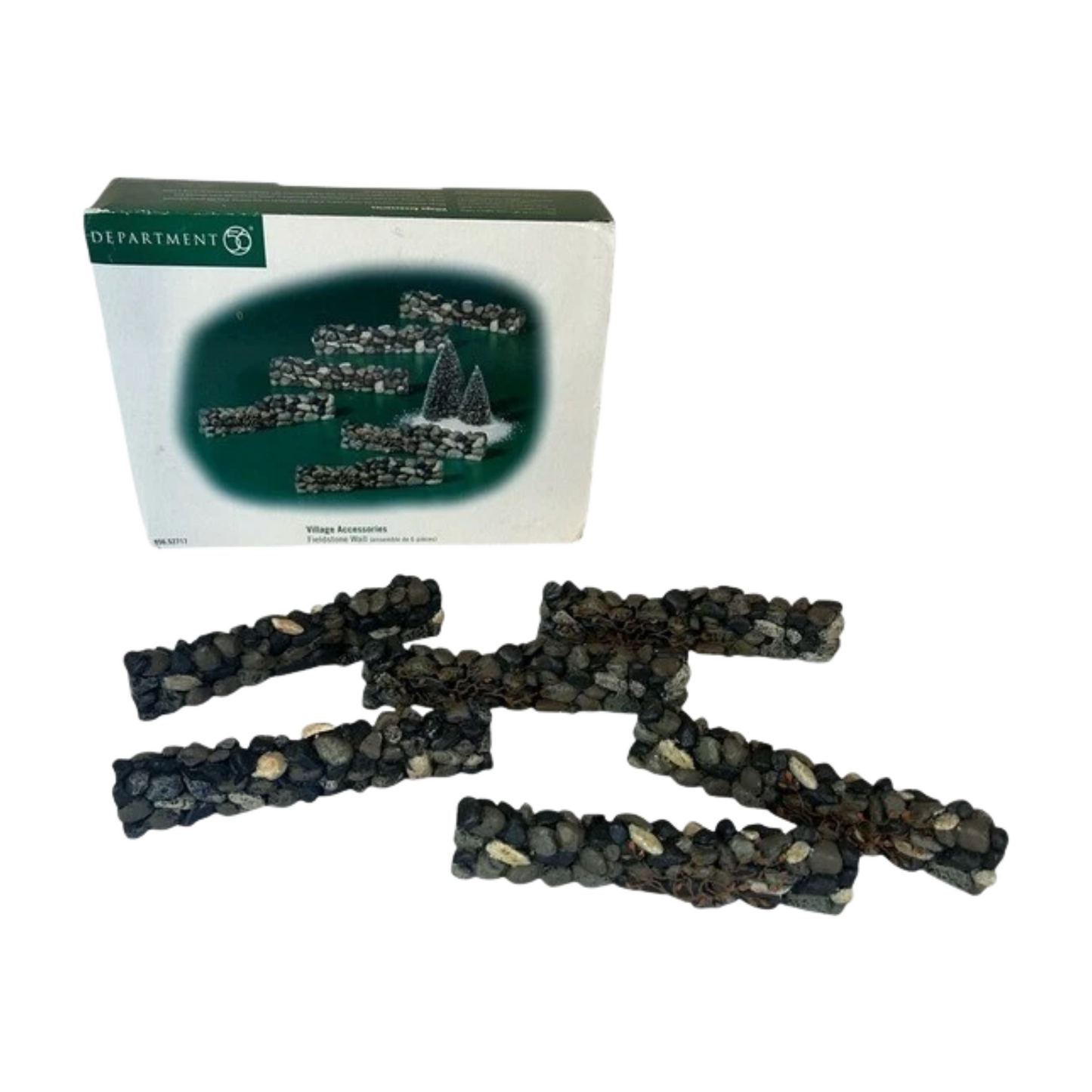 1998 “Fieldstone Wall Set of 6” – Department 56 Village Accessories, Item # 52717 Image3