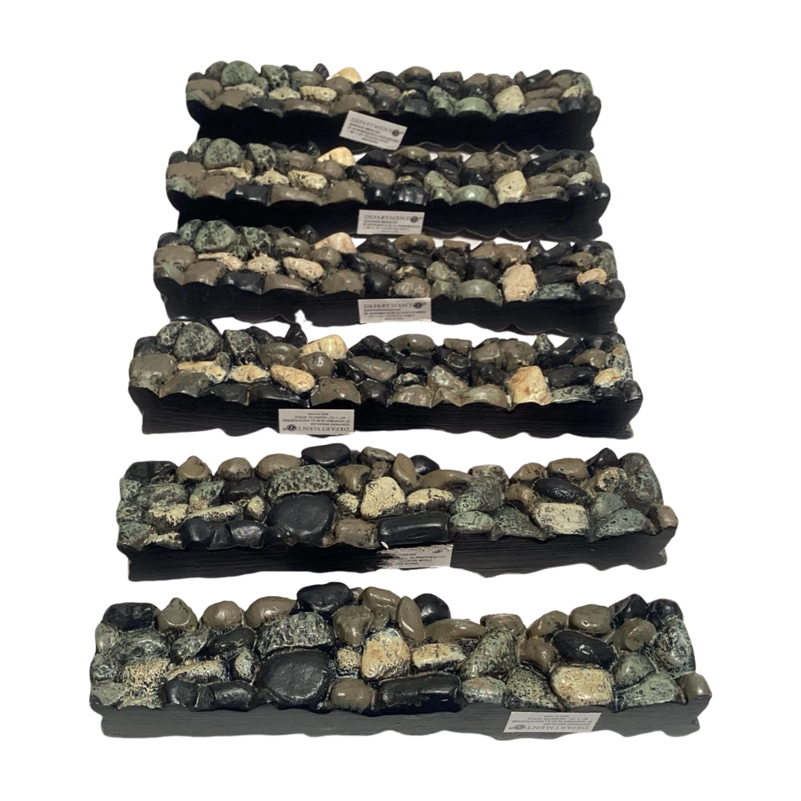 1998 “Fieldstone Wall Set of 6” – Department 56 Village Accessories, Item # 52717 Image7