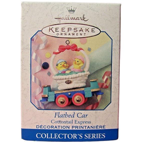 1998 Flatbed Car Hallmark Ornament (Cottontail Express) QEO8387