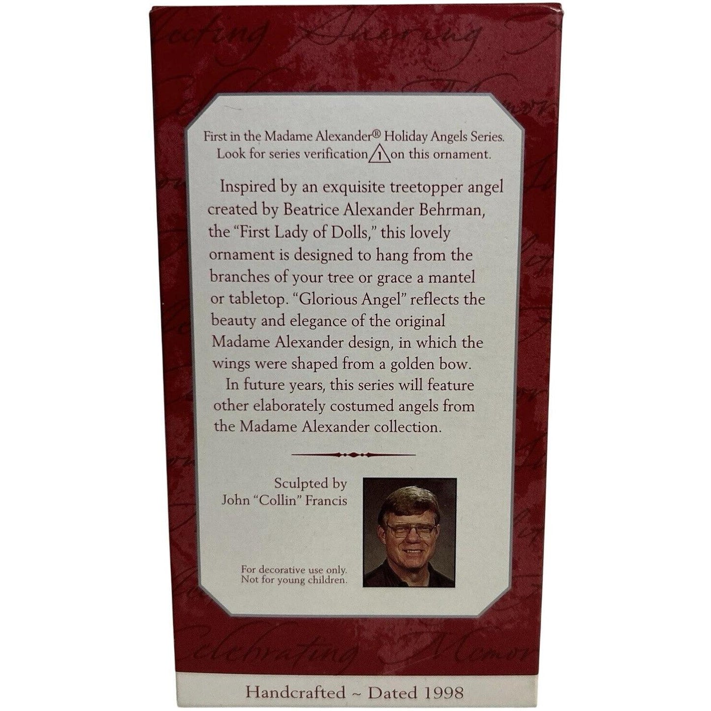 1998 Glorious Angel Hallmark Ornament (Madame Alexander) QX6493