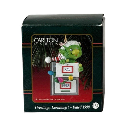 1998 Greetings, Earthlings! Carlton Cards Ornaments (Dinosaur) CXOR-166Y Image2